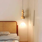 Wooden Balls Bedroom Vintage Pendant Light - Clowas